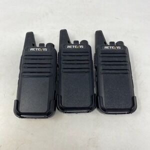 3 Retevis RETC 15‎ Two-Way UHF Hand-Held Mobile Radio Walkie-Talkie Lot Untested